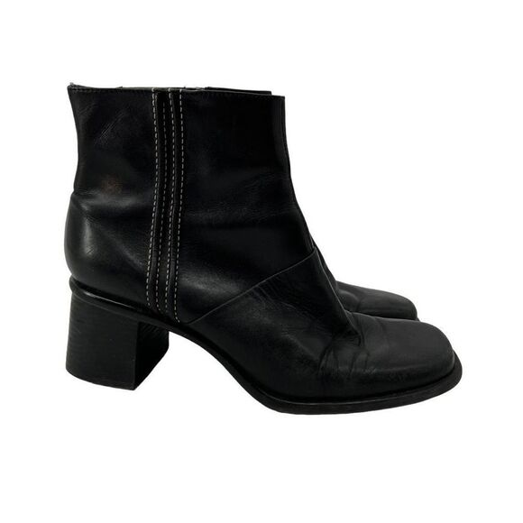 Bandolino‎ Black Square Toe Heeled Boots - Picture 1 of 10